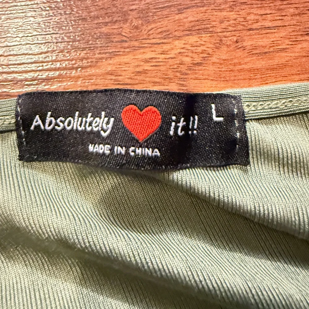 NWOT Absolutely It Olive Green Mini Dress - Picture 3 of 3